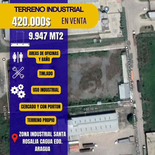 Se Vende Terreno Industrial Zona Industrial Santa Rosalia Cagua