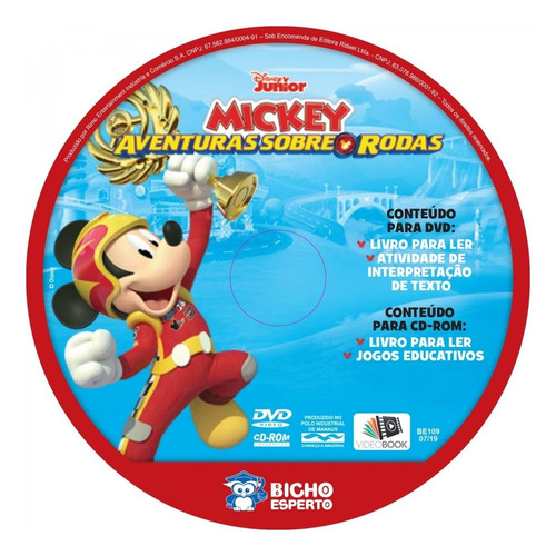 Livro Kit 5 Em 1 Colorir Com Dvd Disney - Mickey Mouse