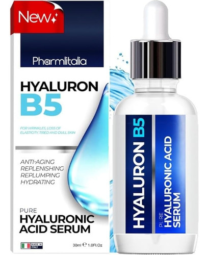 Suero De Acido Hialuronico Puro Para La Cara (1 Oz) Con  B5,