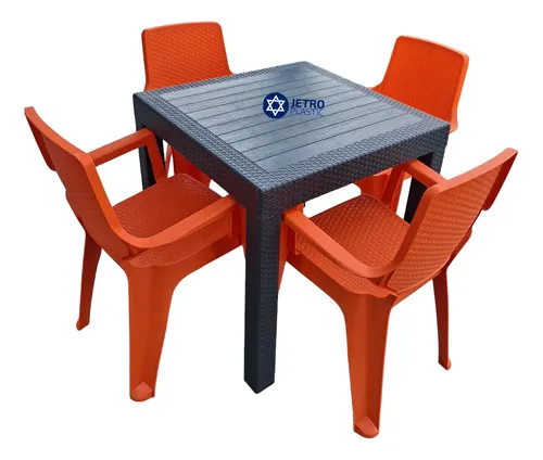 Juego De Mesas Tipo Rattan