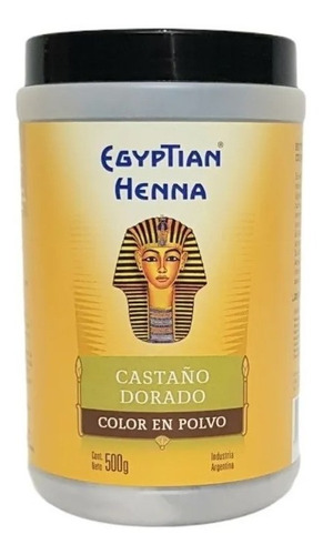 Henna Egyptian En Polvo 500g  - Tiziano- Dorado- Rubio Claro