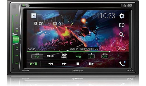 Pioneer Receptor De Dvd Multimedia Con Pantalla Resistiva T.