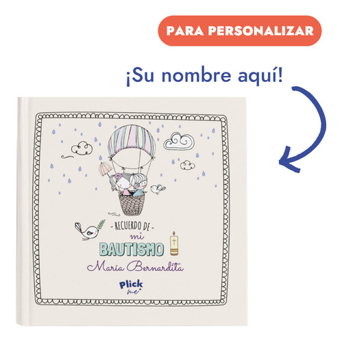 Libro Personalizado Recuerdo De Mi Bautismo