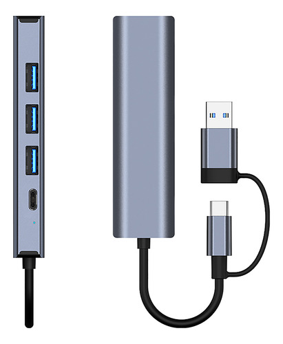 Adaptador Usb 3.0 A Ethernet, Hub Multipuerto 5 En 1 Con Gig