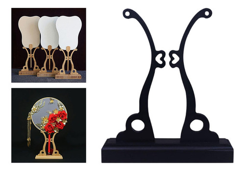 Hand Stand Stand Stand Stand Stand Rack Madeira Grande Preto