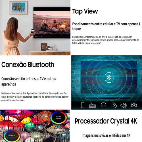 Imagem 9 de 10 de Tv Smart Samsung Led 4k 58 Series 7 Un58tu7020gxzd Bivolt