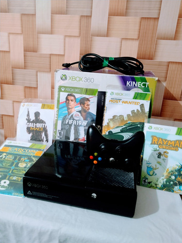 Xbox 360 Slim 4gb Liberado + Jogos Envio Rápido!! Matte Black (Recondicionado)