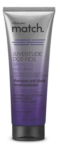 Match Shampoo Anti-idade Desamarelador 250 Ml + Nf-e