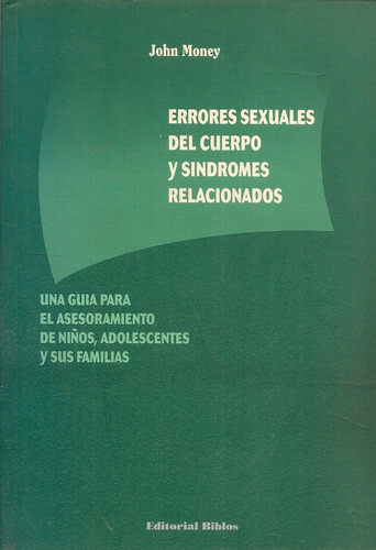 Errores Sexuales Del Cuerpo Y Sindromes Relacionados - John 