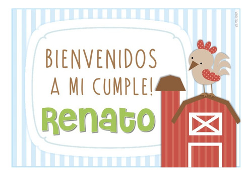 Kit Imprimible Animalitos De La Granja Mod.3 Deco Candy Bar