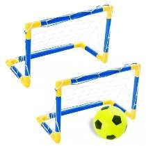 Arco Cancha X 2 Para Futbol Armable Balon Malla Deporte Full