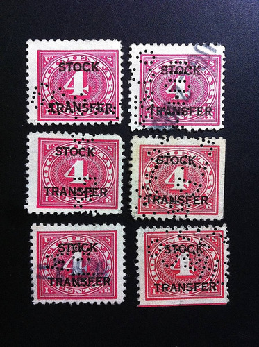 Timbres Postales E U A Stock Transfer 4¢  1918 Oferta