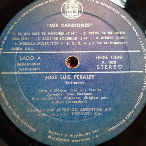 Sin Tapa Disco Jose Luis Perales Mis Canciones M0
