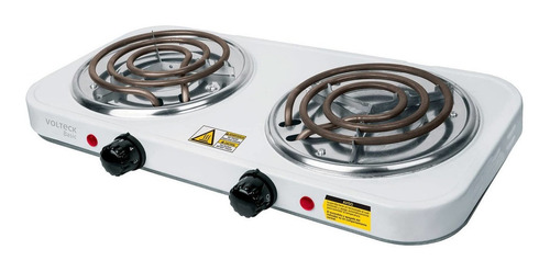 Imagen 1 de 1 de Parrilla eléctrica Volteck PAEL-2CP blanca 127V