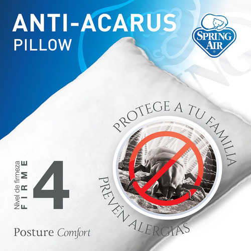 Spring Air Almohada Anti-acarus Firme - Estándar