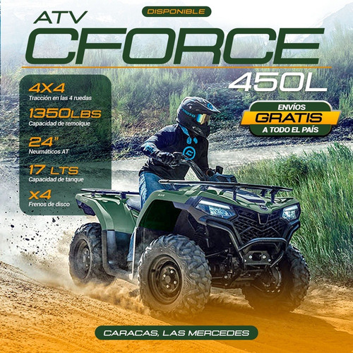 Imagen 2 de 18 de Cuatrimoto, Moto 4 Ruedas Atv Cforce 450l, Envio Gratis Vzla