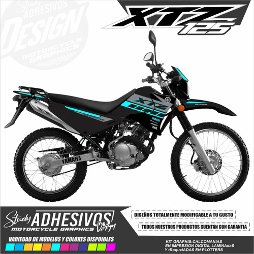 Calcomanias Yamaha Xtz 125 Personalizadas Kit De Stickers