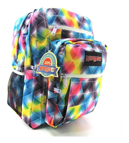 Imagem 4 de 6 de Mochila De Costas Newland Costas Polígonos 1017002