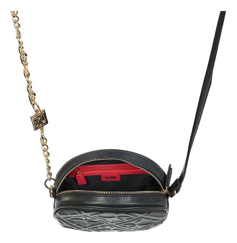 Bolsa Crossbody Cloe Xejiyi Ii Chico Color Negro