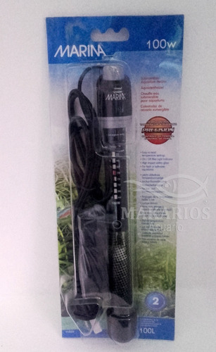 Imagen 2 de 8 de Calefactor Automatico Pecera Acuario Marina 100w