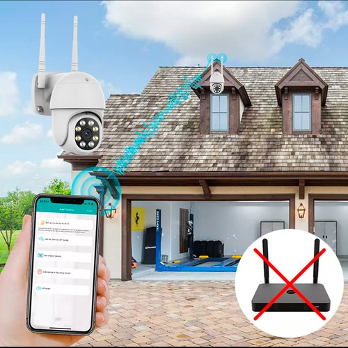 Cámara Seguridad Wifi Domo Movimiento 360 Exterior Full Hd