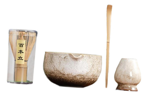 4 Piezas Matcha Set Japanese Making Matcha Bowl Matcha Kit