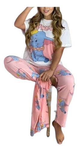 Pijamas Mujer 3 Piezas Pantalón Largo Y Corto Diseños