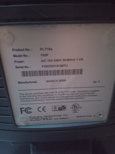 Monitor Proview 700p