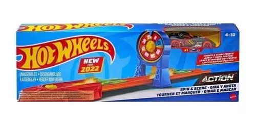 Pista Hot Wheels De Acrobacia Girar Marcar - Com 1 Carrinho