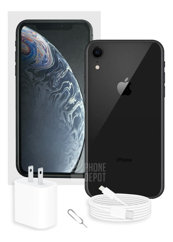 iPhone XR 64 Gb Negro Con Caja Original (Reacondicionado)