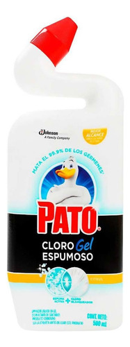 Limpiador De Baños Pato Cloro En Gel Espumoso Citrus 500ml