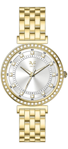 Reloj De Mujer V1969 Italia 1121-38 Dorado