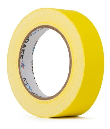 Fita Gaffer Tape Pro Gaff Amarela 25mm X 50 Mts