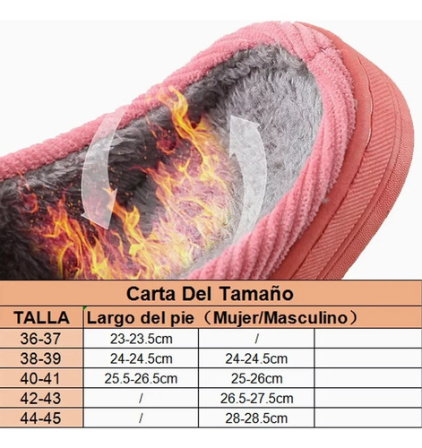 Pantuflas Peluche Mantener Caliente Suaves Y Cómodo Unisex