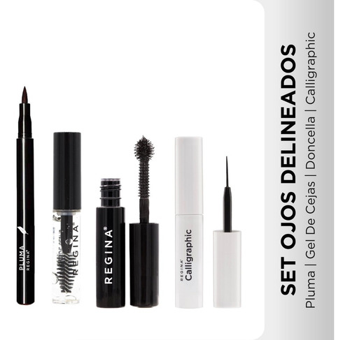 Imagen 1 de 8 de Set De Maquillaje Ojos Delineados Regina