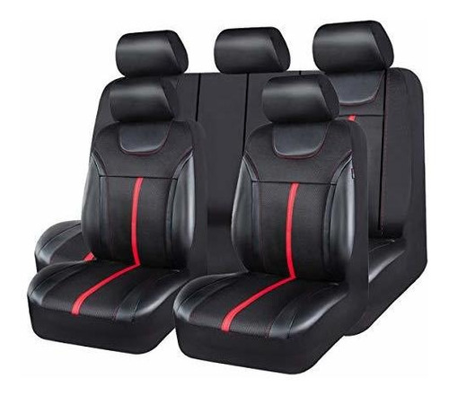 Funda De Asiento De Coche Universal De Cuero Deportivo Con D