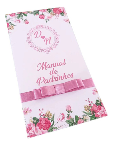 20 Manual Do Padrinho  Floral  Rosê Madrinha Personalizado