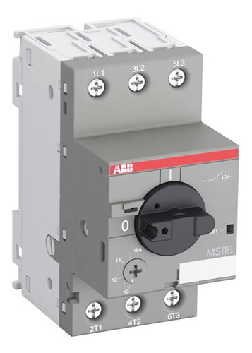 Guardamotor Tm Abb 3p Ms116 10-16a 25ka A 230v