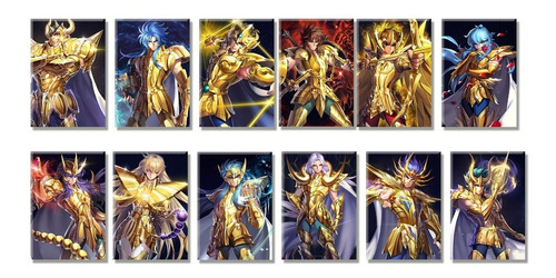 Cuadros Colección Caballeros Del Zodiaco Dorados Saint Seiya