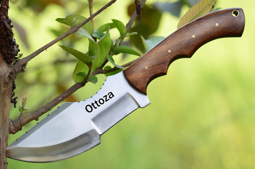 Ottoza Custom D2 - Cuchillo Rastreador De Acero Con Mango De