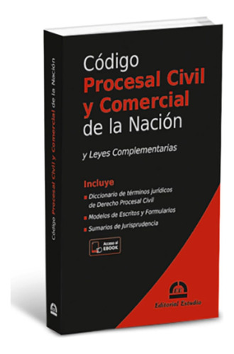 Código Procesal Civil Y Comercial Nación - 2023 - Editorial 