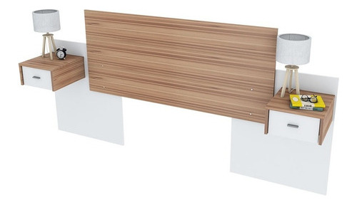 Respaldo de sommier Centro Estant RC6 de 2 plazas 228cm x 100cm wengue/blanco