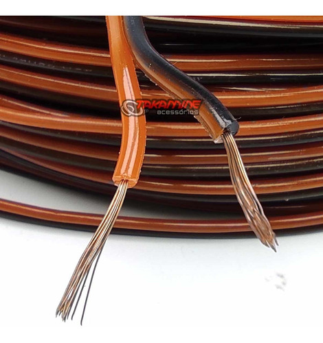 Imagem 2 de 2 de Fio Paralelo De Som Automotivo 2x2,50mm 8 Metros 100% Cobre