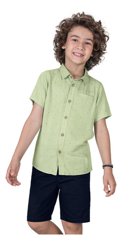 Conjunto Infantil Menino Camisa Bermuda Trick Nick Tam 1ao10