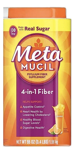 Metamucil Real Sugar 3,4 Lbs - g a $134