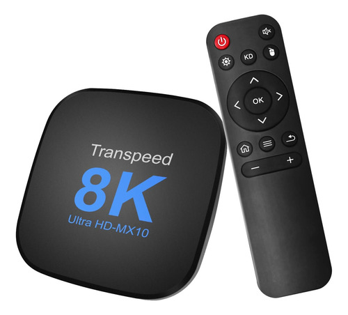 Caja De Tv Transpeed 8K MX10 Negro 4GB Android 13