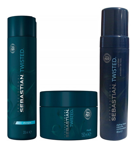 Shampoo Para Rizos + Mascarilla + Mousse Sebastian Twisted