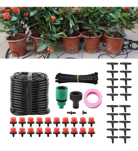 Kit De Riego De Agua, Sistema De Microgoteo De 20 M, Automát