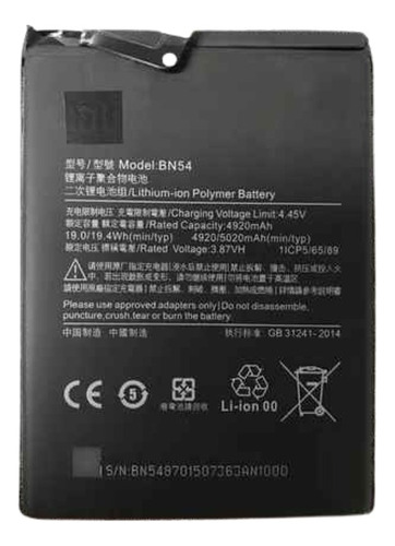 Batería Xiaomi Redmi Note 9s / Note 9 Pro Bn55