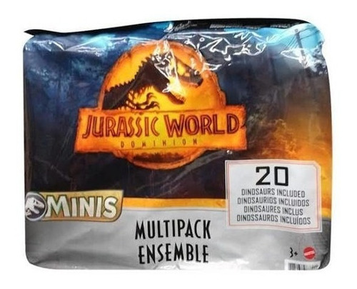 Jurassic World Dominion  Bolsa Pack 20 Mini Dinosaurios 